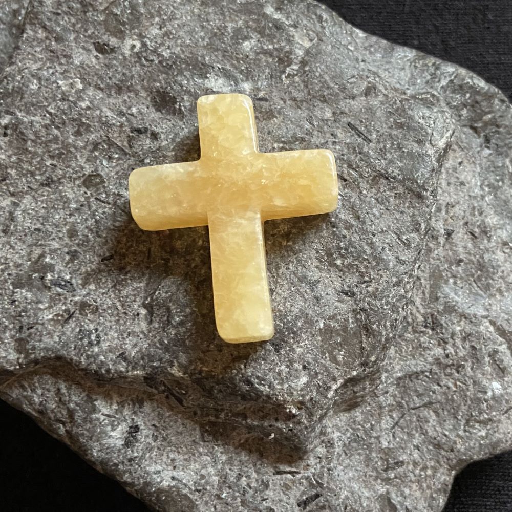 kreuz-anhaenger-calcit-2 Kreuz Anhänger Calcit