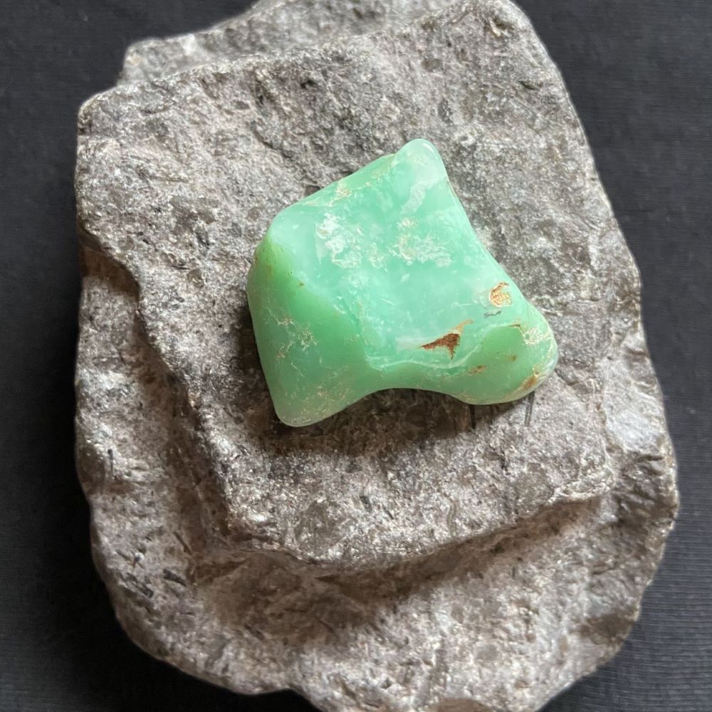 chrysopras-trommelstein Chrysopras Trommelstein