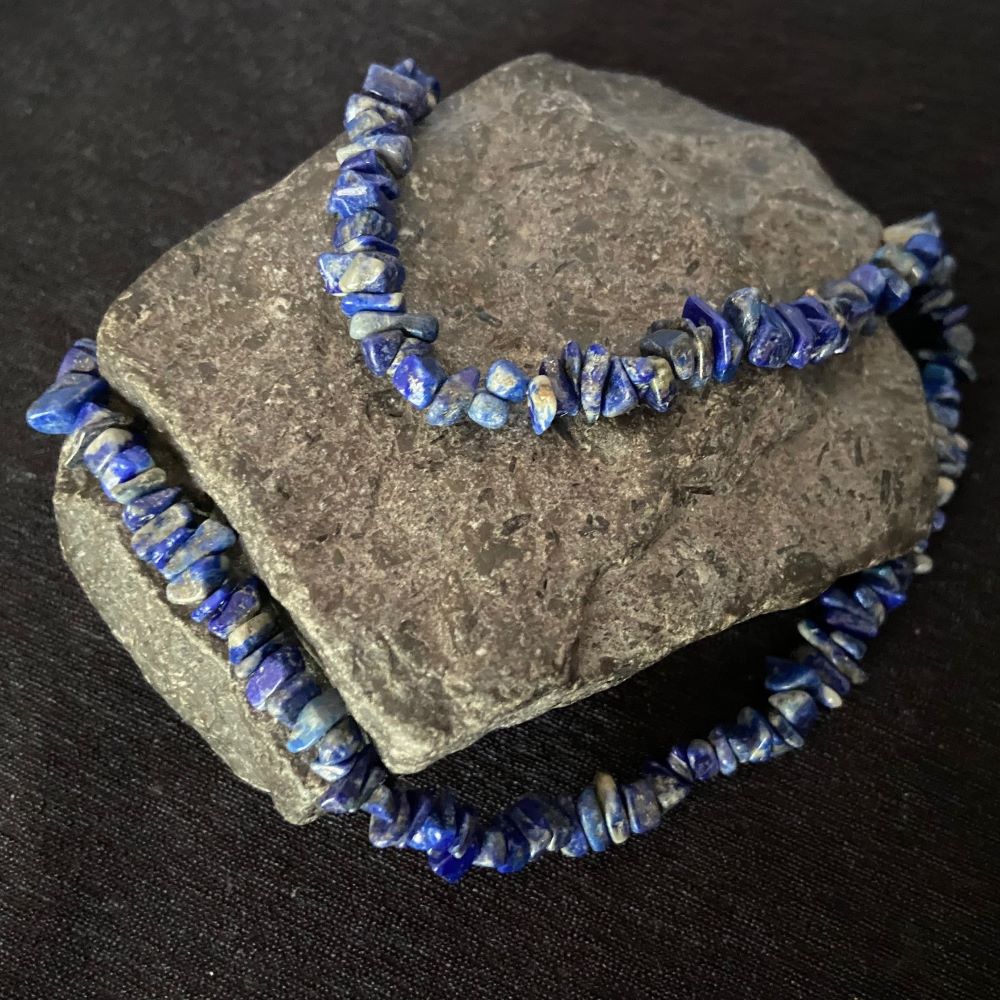 Lapislazuli Splitterkette