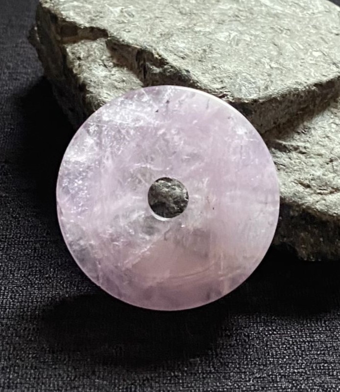 Amethyst Donur Anhänger Amethyst Steinschmuck Donut Anhänger