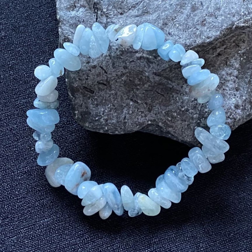 Aquamarin Splitterarmband Aquamarin Splitterarmband