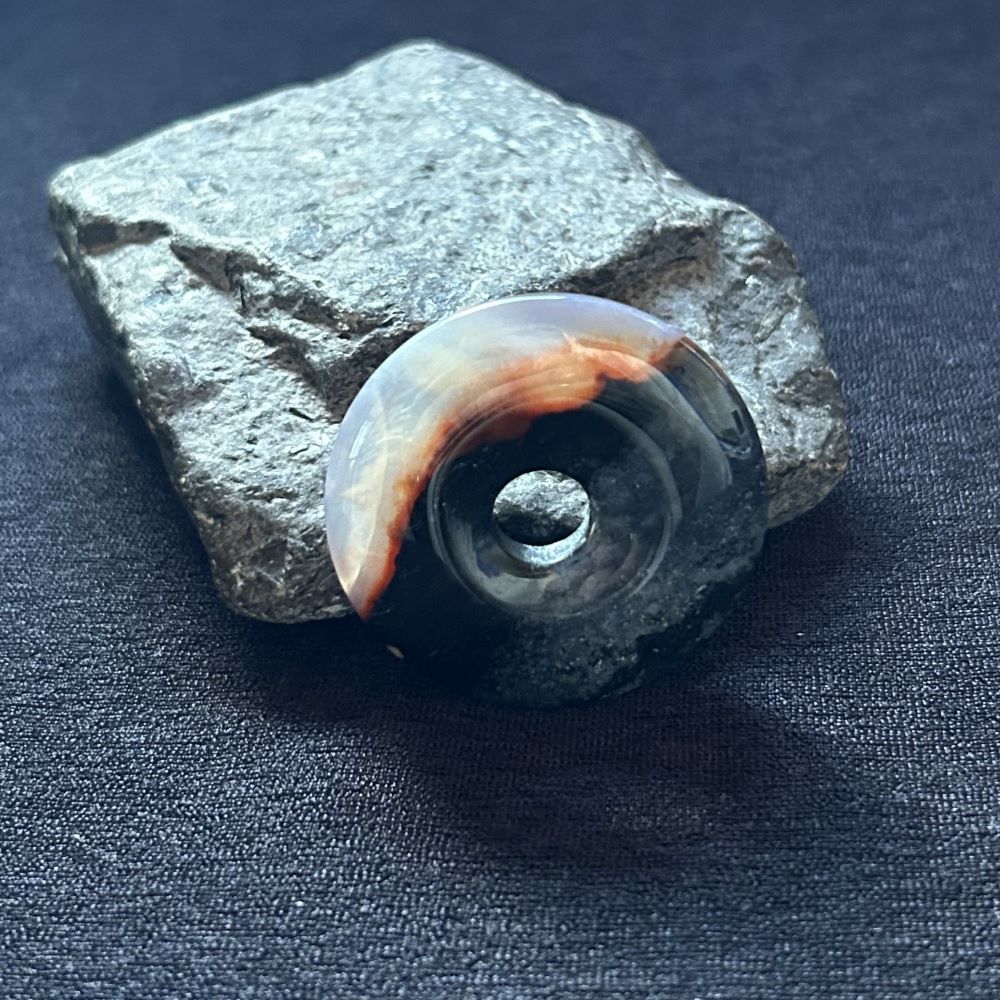 Sardonyx Donut Anhänger 4,0cm Sardonyx Donut Anhänger 4,0cm