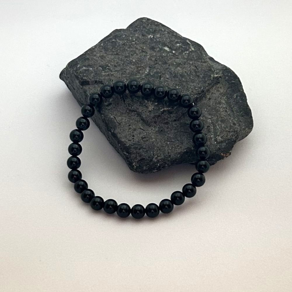 Turmalin Schörl Kugel Armband