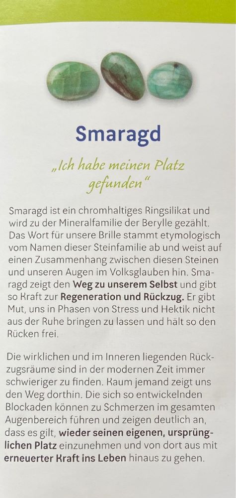 Smaragd Augenkissen