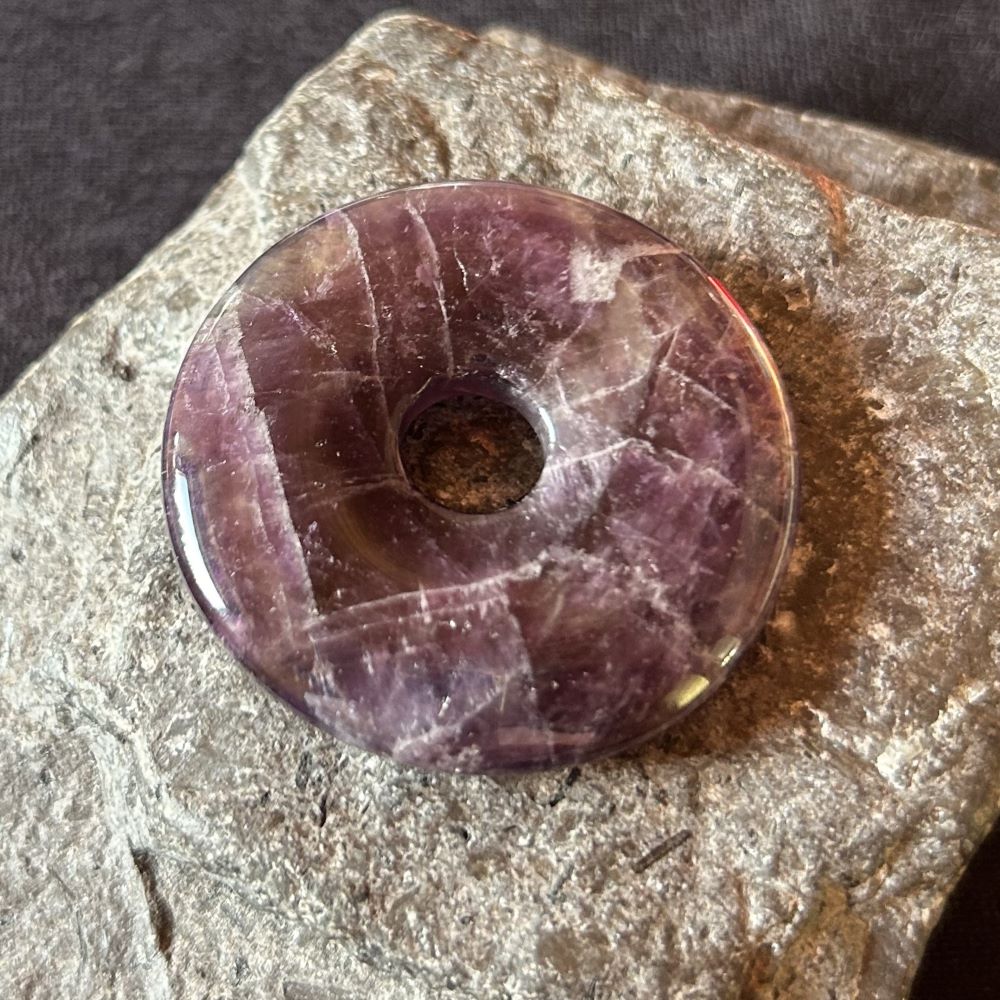 Amethyst Donut Anhänger 4 cm