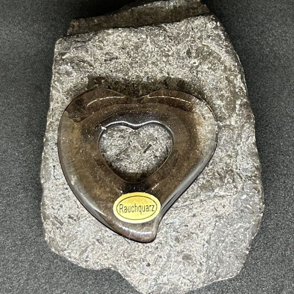 Rauchquarz Herz Schnurteil Rauchquarz Herz als Schnurteil Anhänger