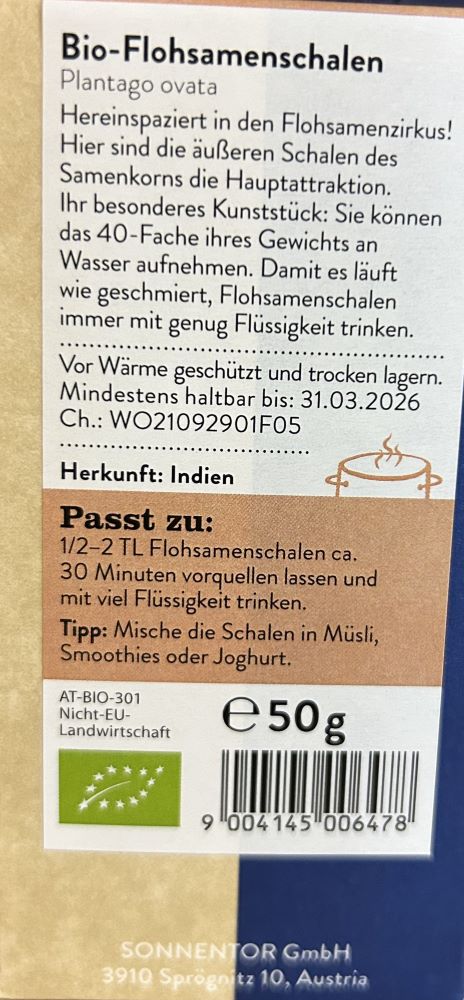 Flohsamenschalen