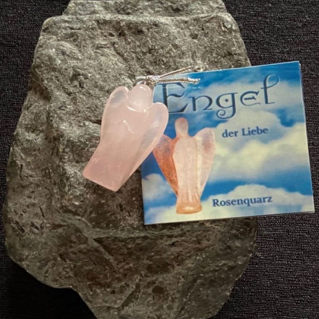 rosenquarz-engel-anhaenger-1 Rosenquarz Schutzengel Anhänger