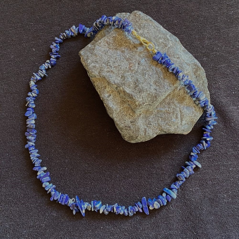 lapislazuli-splitterkette Lapislazuli Splitterkette