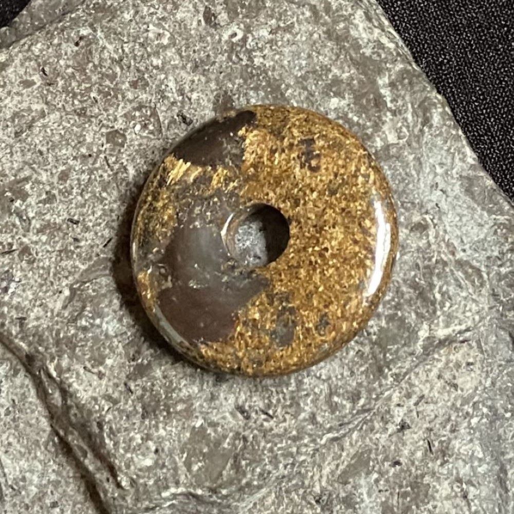 Bronzit Donut Anhänger