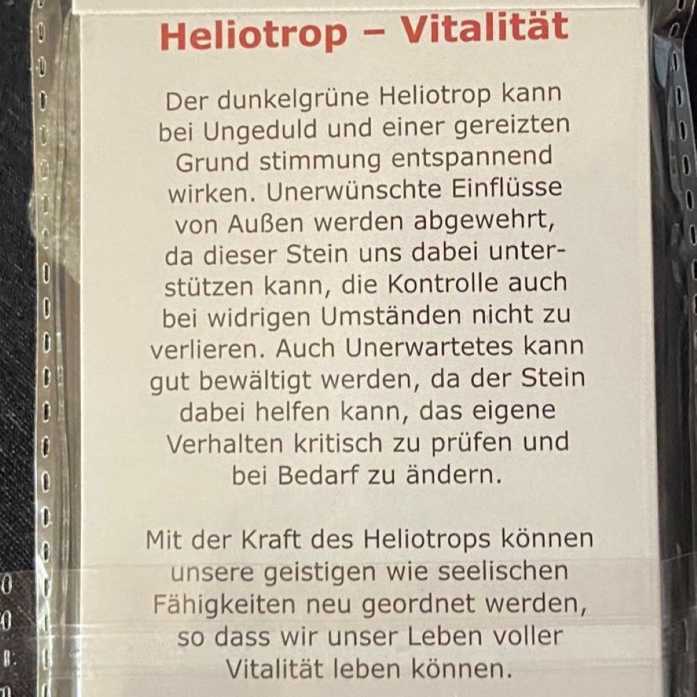 Heliotrop Kraftsteinkette