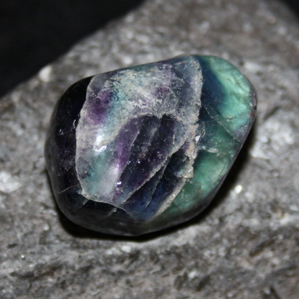 fluorit-trommelstein Fluorit Trommelstein