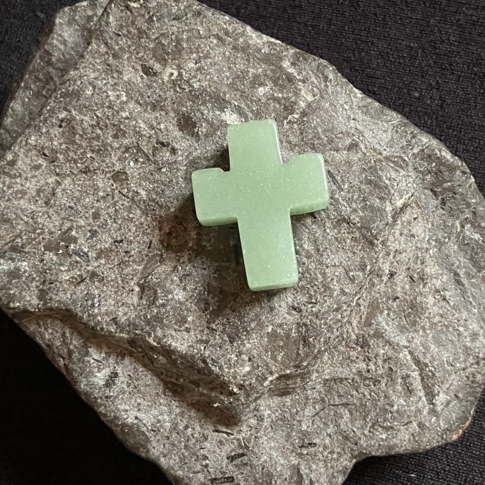 kreuz-anhaenger-aventurin-2 Kreuz Anhänger Aventurin