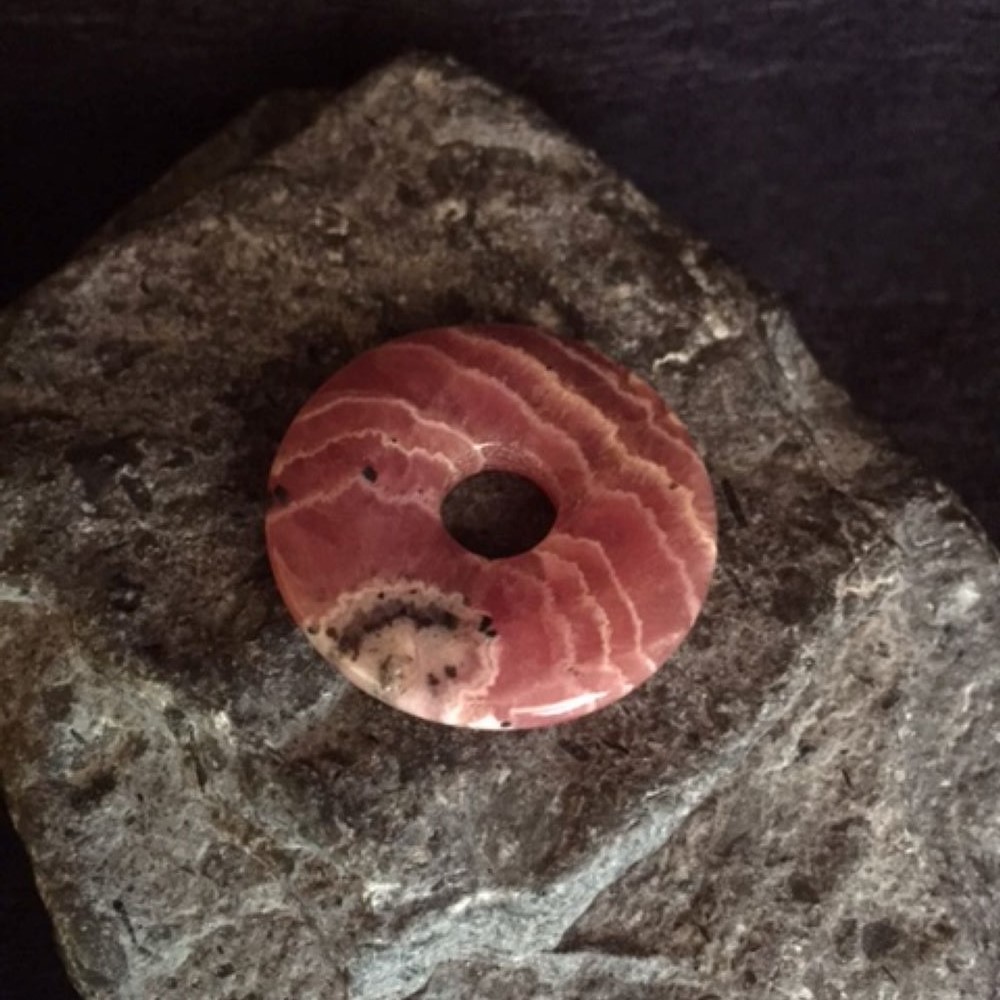 Rhodochrosit Donut Anhänger