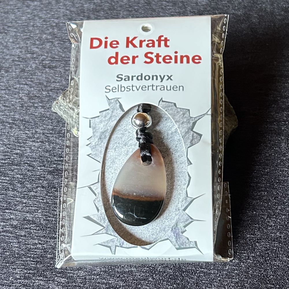 Kraftsteinkette Sardonyx „Selbstvertrauen“ Kraftsteinkette Sardonyx „Selbstvertrauen“