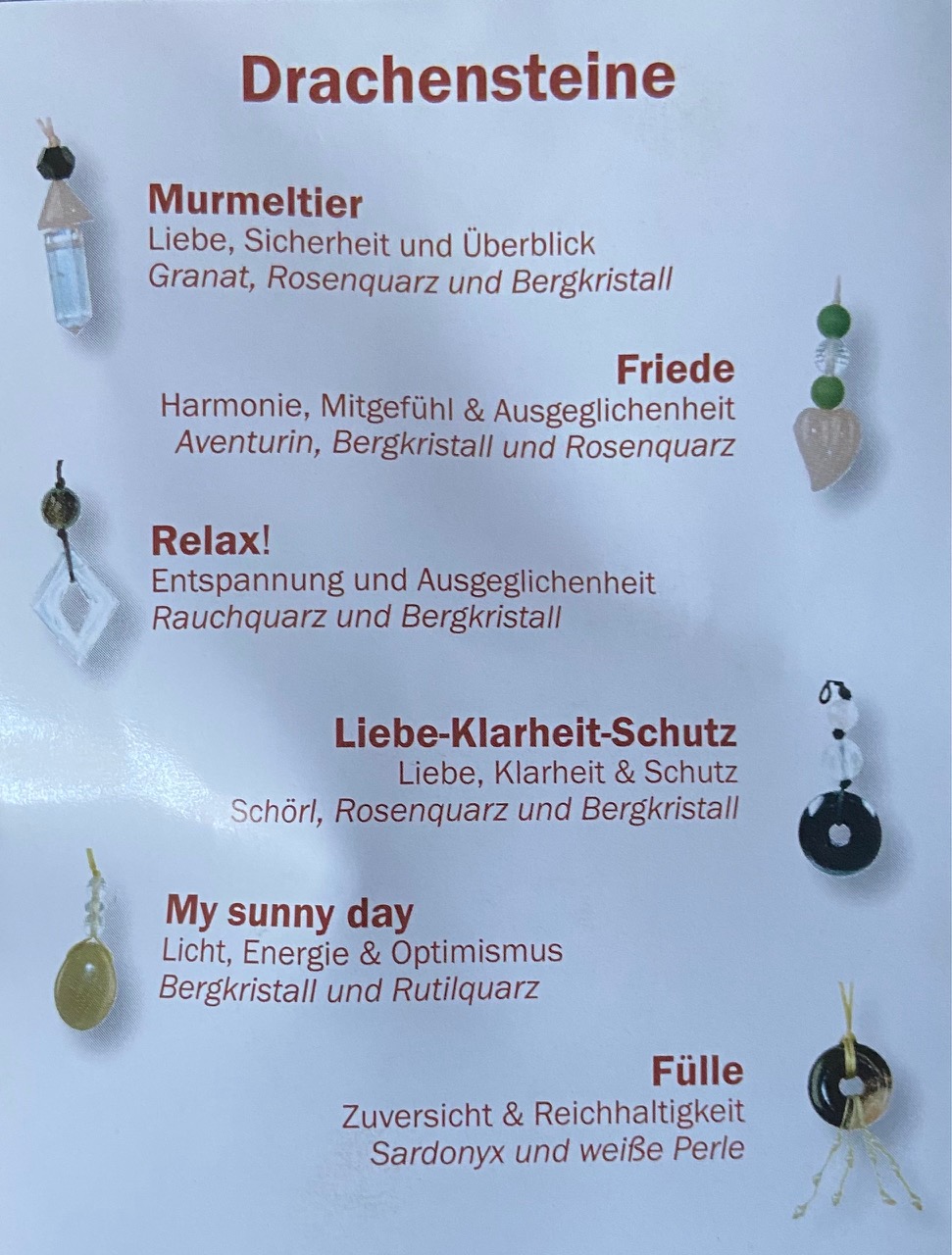 Drachensteine Drachensteine Energieschmuck